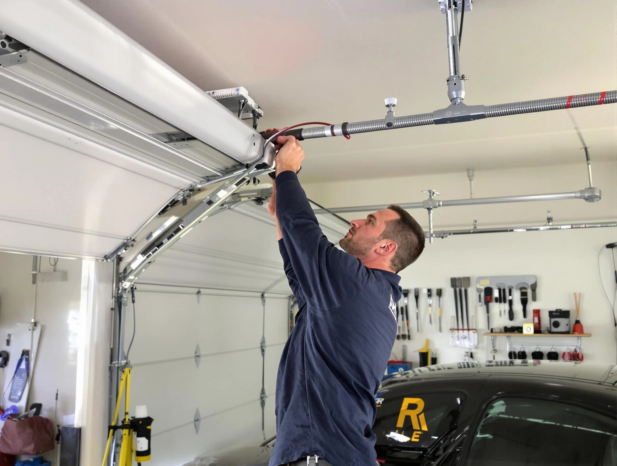 Peachtree City Garage Door Repair technician performing garage door cable repair in Peachtree City
