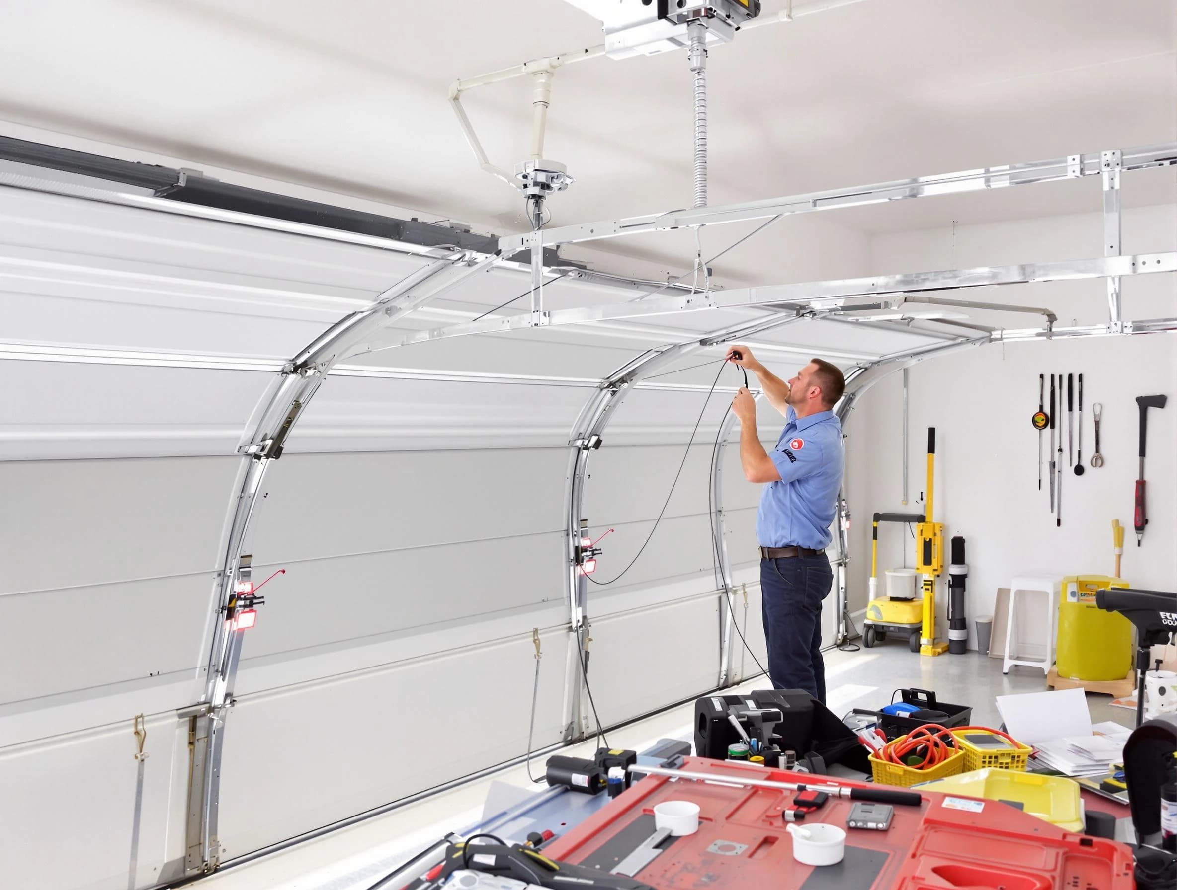 Garage door cable repair service by Peachtree City Garage Door Repair in Peachtree City