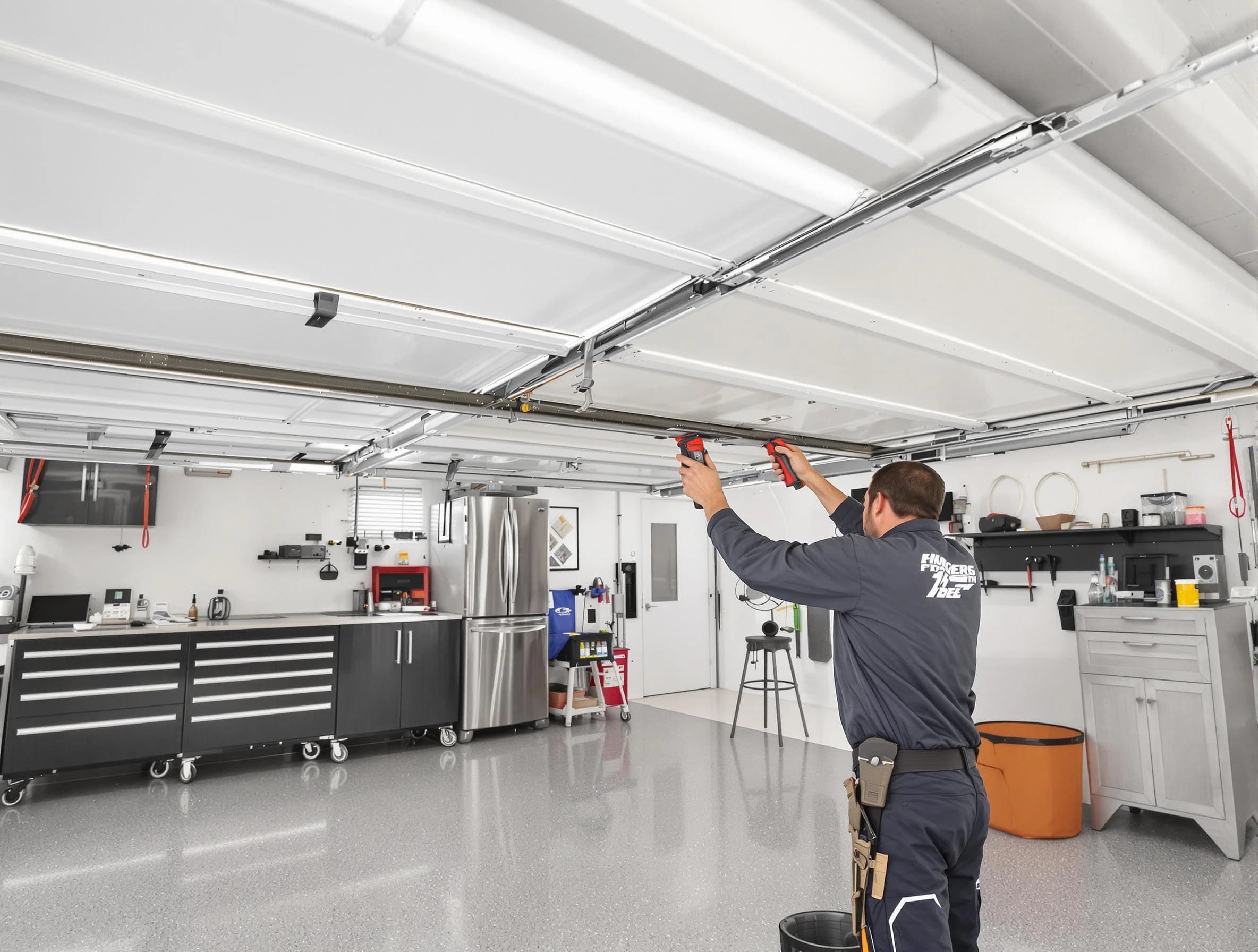 Overhead garage door repair service by Peachtree City Garage Door Repair in Peachtree City