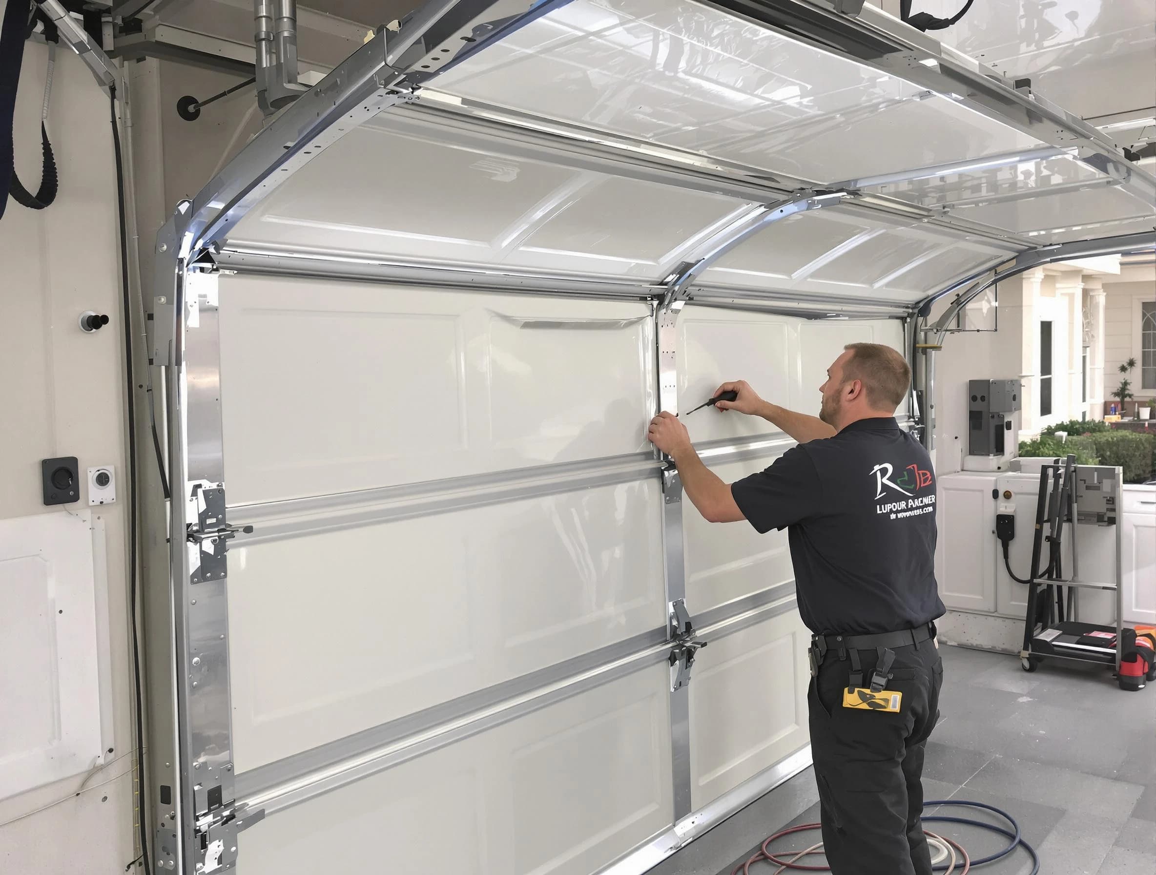 Peachtree City Garage Door Repair professional performing panel repair in Peachtree City