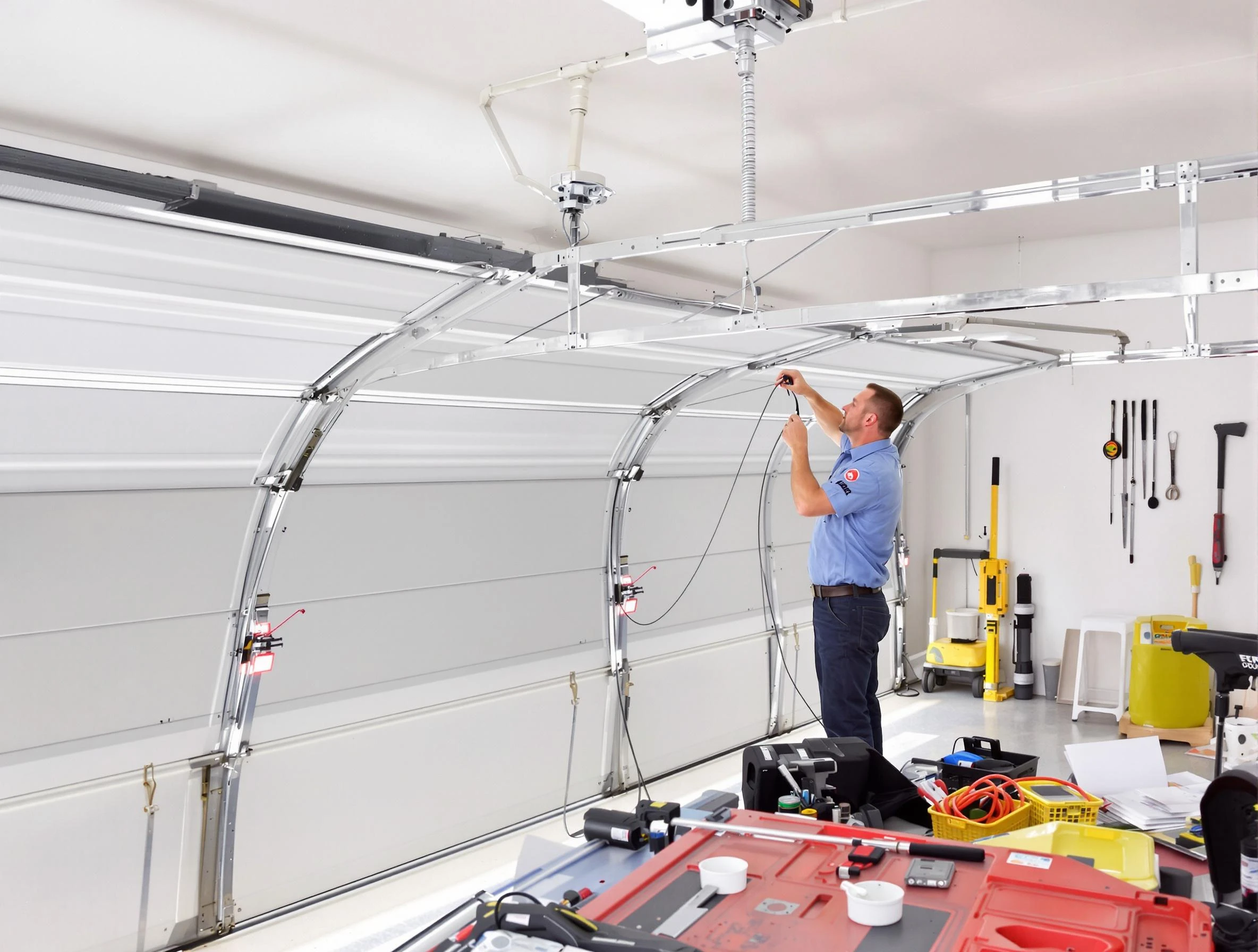 Garage door cable repair service by Peachtree City Garage Door Repair in Peachtree City